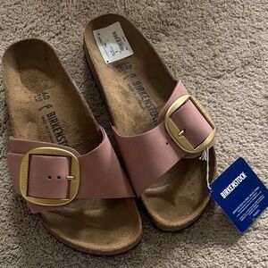 NEW Birkenstock Madrid big buckle sandals old rose Nubuck 40 narrow